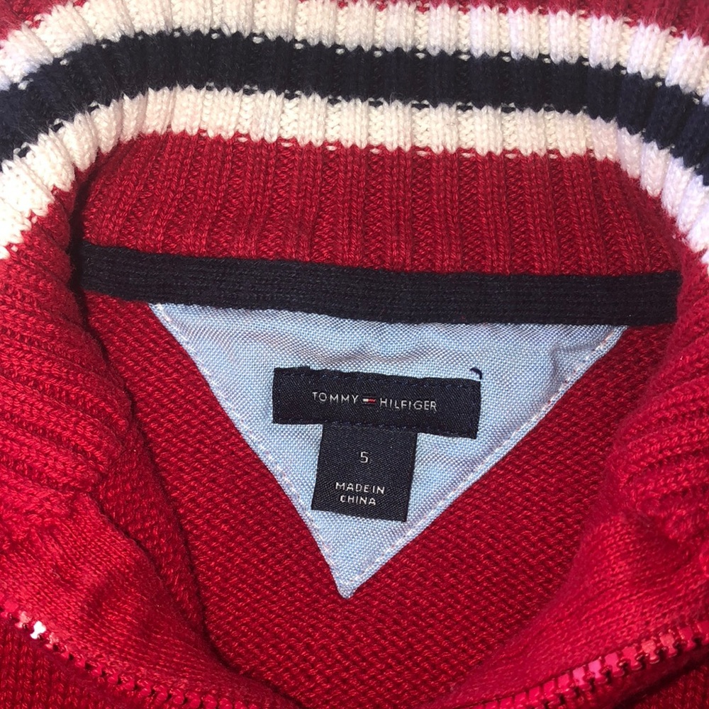 Tommy 1/4Zip Up Sweater - Picture 2 of 3